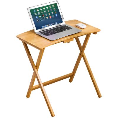 China Foldable Adjustable Folding Desk For Laptop Table Height Desk The High Chair Bamboo Furniture For Kids Student for sale