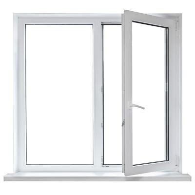 China Magnetic Storm 36*72 Double Interior Aluminum Screen Casement CE Certificates Opening Windows for sale