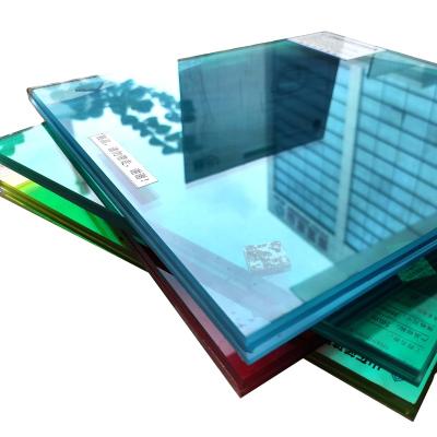 China Courtyard Double Cavity Tempered Safety Laminated Glass Laminated Flat Balustrade Glazing Glass Sheet Price for sale