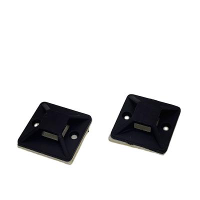 China Good quality pe wholesale customized black nylon adhesive backed cable tie mounts for sale