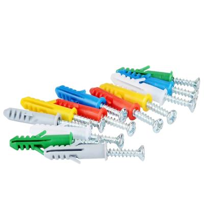 China Hot Sale Multi Colored Plastic PE Size Fastener Expansion Tube Wall Plugs Anchor for sale