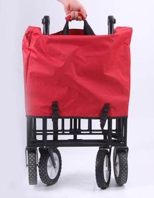 China Durable Portable Collapsible Beach Trolley Trolley Garden Cart Picnic Camping Folding Outdoor Service Cart for sale