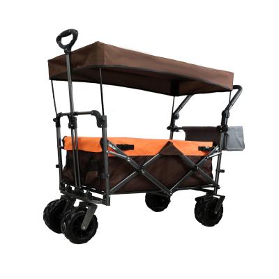 China Durable Practical Outdoor Food Cart Garbage Cart Outdoor Solid and Durable Outdoor Folding Picnic Cart for sale