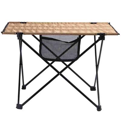 China Easy Folding Aluminum Roll Up Folding Camping Table Indoor Outdoor Picnic Table for sale