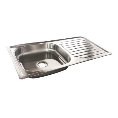 China Without Faucet Cheap Stainless Steel Kitchen Dish Washing Up Rectangular Shape Basin Kitchen Sink for sale