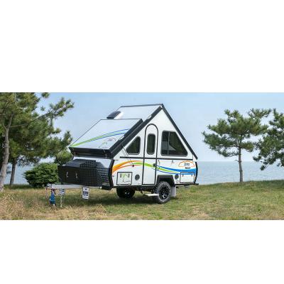 China Blue+white RVHOMELAND Light Vehicle Folding Off Road Camper Trailer For Tour for sale