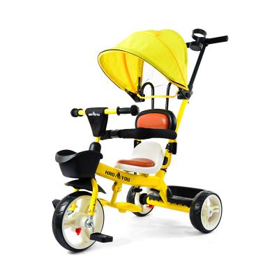 China Eco-friendly Material Baby Tricycle With Umbrella China Factory 4 In 1 Tricycle Baby Trike Kids Tricycle For Toddler for sale