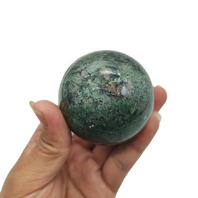 China China 2022 Wholesale Natural Moss Agate Crystal Quartz Spheres Healing Balls 3-12cm High Quality Crystal Spheres for sale