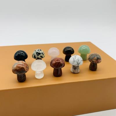 China Wholesale Healing Stone Mini Mushroom 1inch Crystal Carving Mushroom For Crystal Quartz Statement from China 2022 for sale