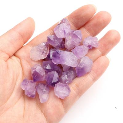 China Wholesale Natural Raw Gemstone Rock Flower China Amethyst Amethyst Aroma Stone Crystal Oil Diffuser Stone Wholesale Crystals 2-5Cm for sale