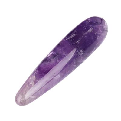 China High Quality Natural Purple Amethyst Crystal Quartz Wands Dildos From Europe 2023 18Cm For Women Crystal Massage Wands for sale