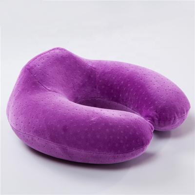 China PORTABLE Super Soft U-shaped Head Neck Pillow Car Seat Pillow Travel Support Memorial Neck Foam for sale