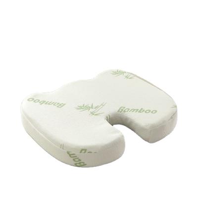 China PORTABLE Wholesale Ergonomic Bamboo Memory Foam Cushion Orthopedic Coccyx Decompression Cushion for sale