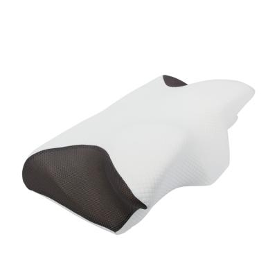 China Amazon's New Hot Selling Portable Cutout Memory Foam Bed Pillow Butterfly Shape Memory Foam Cervical Pillow for sale