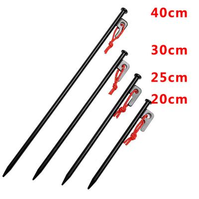 China Custom Heavy Duty Steel Tent Peg Hook Shape Nail For Outdoor Camping Stake JSD for sale