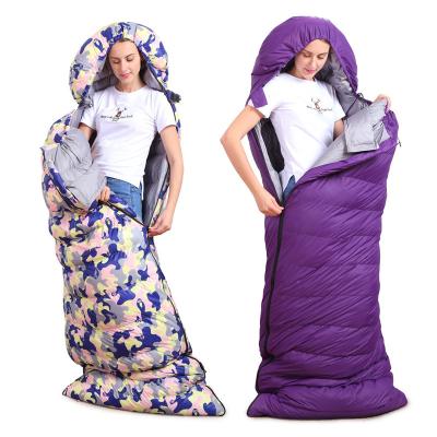 China Mama Whiesale Duck Down Sleeping Bag Winter Ultralight Adult Outdoor Thickening Warm Comforter for Camping for sale