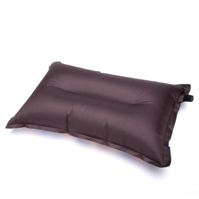 China Wholesale Soft Waterproof Ergonomic Self Inflating Pvc Inflatable Pillow Air Pvc Sits For Outdoor Camping for sale