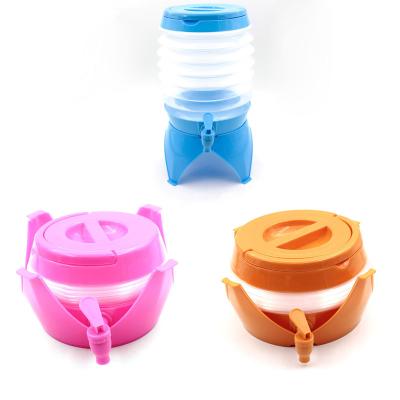 China 3.5L 5.5L 7.5L 9.5L Viable Collapsible Water Bottles Camping Drinking Dispenser For Outdoor Hiking for sale