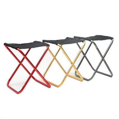 China PANEL Mini Folding Stool Portable Outdoor Fishing Chairs Aluminum Alloy Beach Chair For Camping Picnic for sale