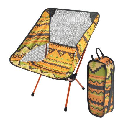 China Modern National Oxford Cloth Aluminum Alloy Fish Portable Folding Chair For Outdoor Traveling Chairs for sale