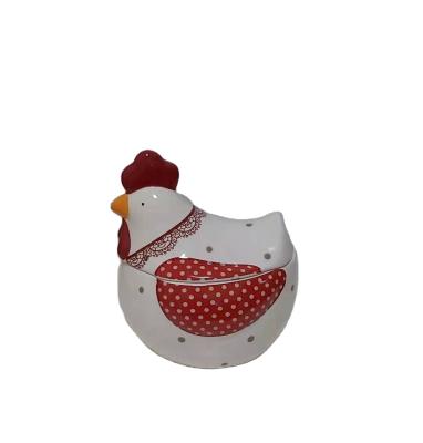 China New Europe Style Easter Decoration Ornament Custom Ceramic Sublimation Easter Hen Cookie Jar With Lid For Home Decor for sale