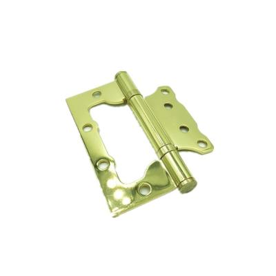 China Mid Century Safe Anti-theft Gold Door Hinge For Wooden Door for sale