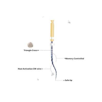 China Nickel Titanium Super Rotary File III File Dental Instruments NITI DENCO Files For Blue Heat Activation for sale