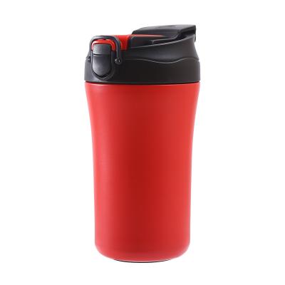 China Dual Function Stainless Steel Double Beverage Vacuum Cup Thermos Cup Viable Portable Cover Stainless Steel Coffee Mug With Lid And Straw for sale