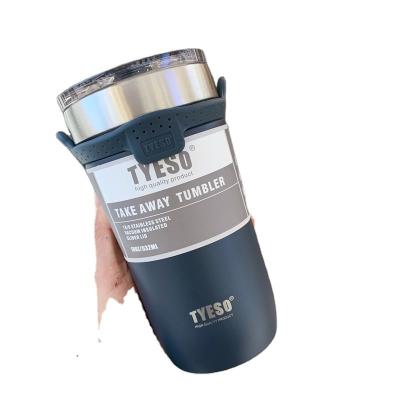 China Double Stainless Steel Heat Insulation Coffee Thermos Cup Car Vacuum Flask Travel Viable Insulated Bottle Mug With Non-slip Case for sale