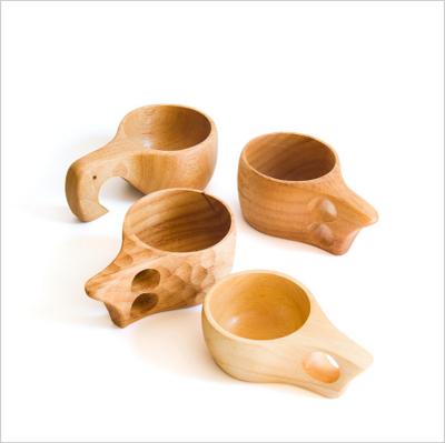 China Sustainable Solid Eco-Friendly Oak Sake Cup Egg Kuksa Milk Coffee Water Cups Wooden Tea Our Wooden Mugs Mug With Wooden Handle for sale