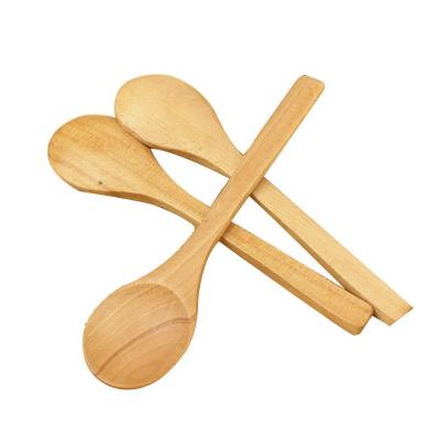 China Viable Natural Wooden Honey Coffee Tools Soup Scoop Kitchen Spice Spoon Tea Serving Spoon Teaspoon Spoon for sale