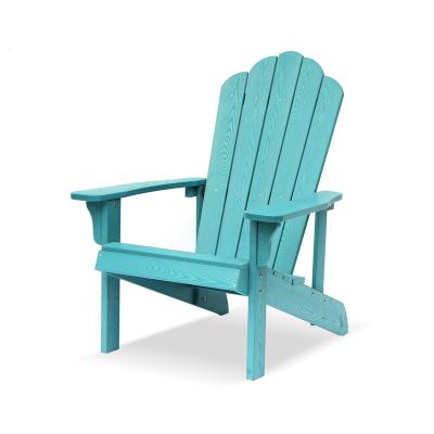 China Eco-friendly Post Packing Plastic PS Wood Adirondack Chair In KD Structure Low Price Leisure Beach Chair for sale