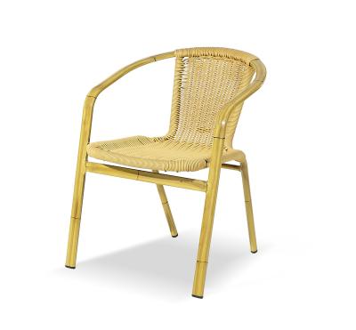 China Aluminum Rattan Yard Furniture Garden Chairs Terrace Bistros Chair for sale