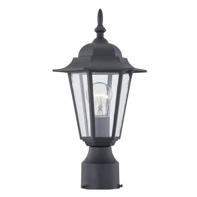 China Outdoor Waterproof Outdoor Garden Post Light Lamp Post Lantern Head with Clear Glass Panels for sale