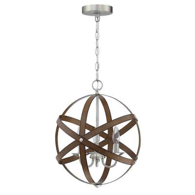 China Farmhouse Pendant Lights 3-Light Circular Modern Farmhouse Chandelier Indoor Room Ceiling Lamp for sale