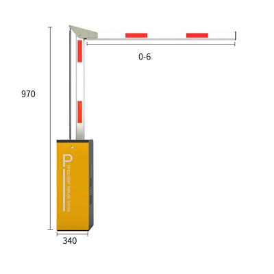 China Sensitivity Lifting Boom Barrier Gate Control Traffic Safety Folding Arm Automatic Parking Barrier for sale