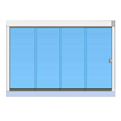 China Modern Aluminum Double Sliding Glass Door Hang Sliding Barn Door Glass Kitchen for sale