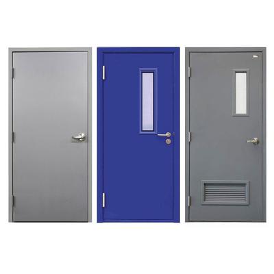 China Modern Fireproof Security Door Smoke Proof Steel Doors Painted Exterior Fireproof Door for sale