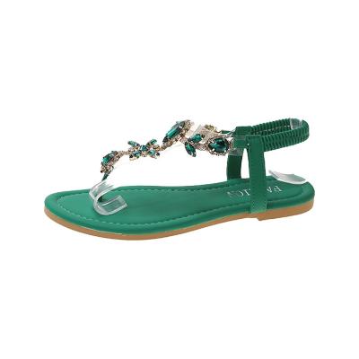 China Slide 2022 New Summer Large Size Flat Beach Sandals Fashion Soft Sole Sandals for sale