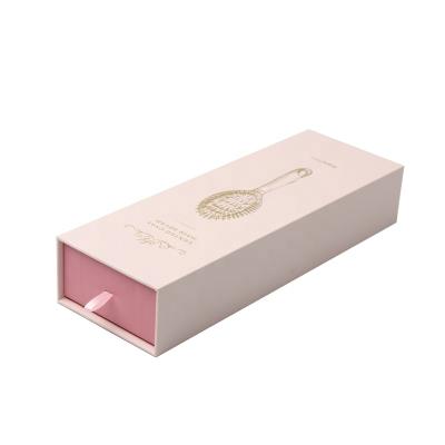 China High Recyclable Wholesale Sliver Handle Hair Brush Paper Gift Box for sale