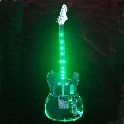 China Musoo Brand Acrylic Electric Guitar with LED (AG1) for sale