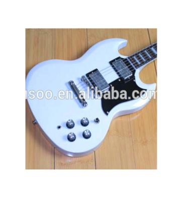 China Musoo BRAND Electric Guitar SG Mahogany Guitar in White Color (SG4000) for sale