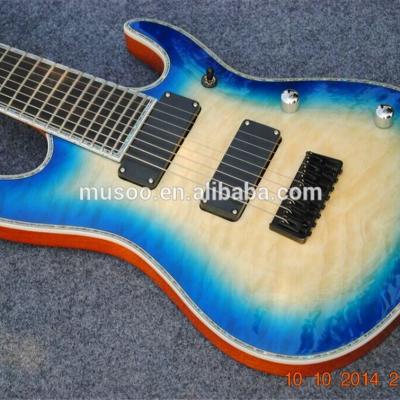 China Musoo Mahogany Brand 8-String Electric Guitar in Blue Color (MI916-II) for sale