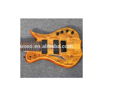 China Musoo brand 8string mahogany electric guitar locking tuners with flame maple splated venner (MI400) for sale