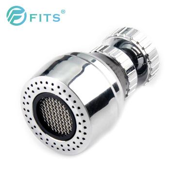 China 95% Modern Water Saver Silver Color Water Saver Aerator Water Saving Shower Adapter With Brass Connector for sale