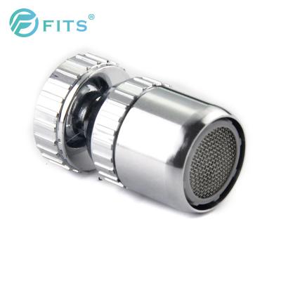 China Modern 360 Degree Sink Aerator Head Plating Water Saving Plastic Kitchen Faucet Aerator for sale