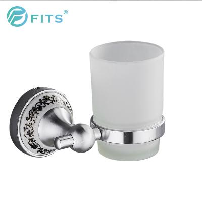 China Modern Bathroom Accessories Tumbler Holder With Glass Drinks Cup Holder for sale