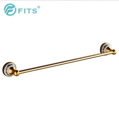 China Heater Modern Style Single Towel Bar Heat Towel Rail Gold Suction Towel Rack for sale