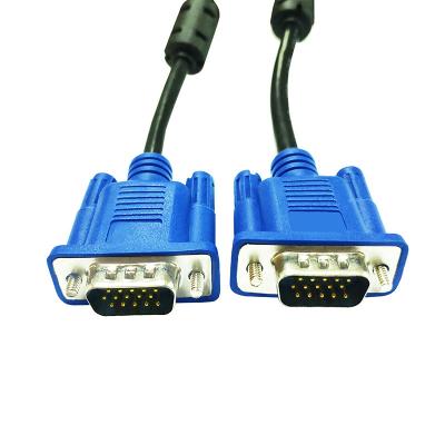 China Factory Blue 15pin COMPUTER Male To Male VGA 3+4 Cable 1.5m 1.8m 3m 5m 10m 20m 30m Computer Cable For HDTV Projector for sale