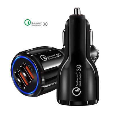 China Mobile Phone SIPU 3.1A Dual Charger 2 USB Car Charger Portable Fast Charging 3.0 Fast Left Car Charger Mobile Phone Usb for sale